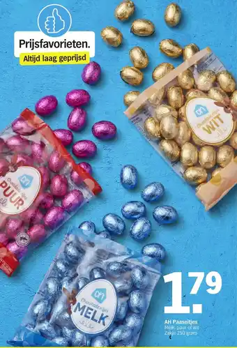 Albert Heijn AH Paaseitjes 250g aanbieding