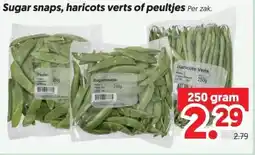 Dekamarkt Sugar snaps, haricots verts of peultjes aanbieding