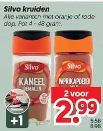 Dekamarkt Silvo kruiden aanbieding