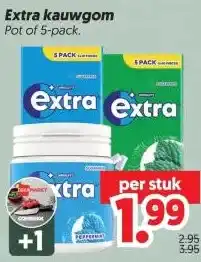 Dekamarkt Extra kauwgom aanbieding