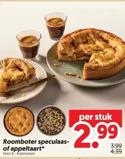 Dekamarkt Roomboter speculaas- of appeltaart aanbieding