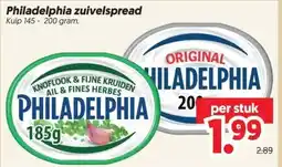Dekamarkt Philadelphia zuivelspread aanbieding