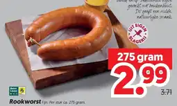 Dekamarkt Rookworst aanbieding