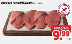 Dekamarkt Magere runderlappen aanbieding