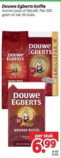 Dekamarkt Douwe Egberts koffie aanbieding