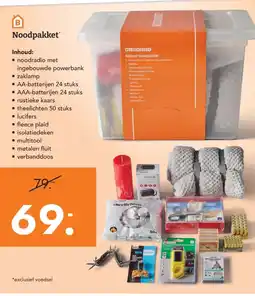 Blokker Noodpakket aanbieding