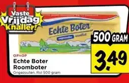 Vomar Voordeelmarkt Echte Boter Roomboter Ongezouten. aanbieding