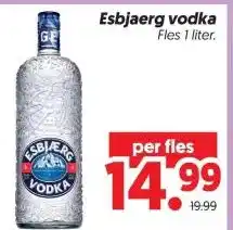 Dekamarkt Esbjaerg vodka aanbieding