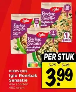 Vomar Voordeelmarkt DIEPVRIES Iglo Roerbak Sensatie aanbieding