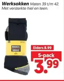 Dekamarkt Werksokken aanbieding