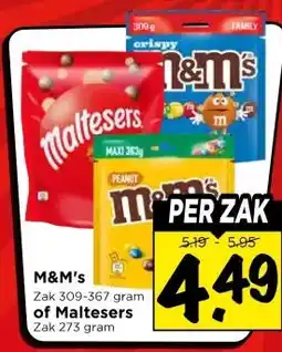 Vomar Voordeelmarkt M&M's , of Maltesers aanbieding