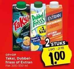 Vomar Voordeelmarkt Taksi, Dubbel- frisss of Extran aanbieding