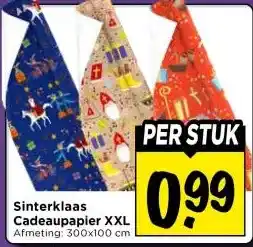 Vomar Voordeelmarkt Sinterklaas Cadeaupapier XXL aanbieding