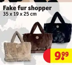 Kruidvat Fake fur shopper aanbieding