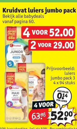 Kruidvat Kruidvat luiers jumbo pack aanbieding