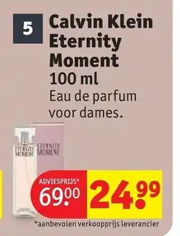 Kruidvat Calvin Klein Eternity Moment aanbieding