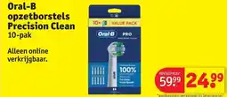 Kruidvat Oral-B opzetborstels Precision Clean aanbieding