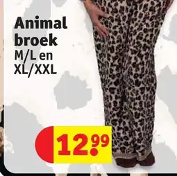 Kruidvat Animal broek aanbieding