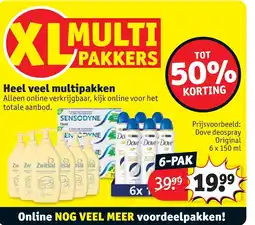 Kruidvat Dove deospray aanbieding