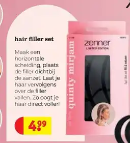 Kruidvat Quinty Mirjam x zenner hair filler set aanbieding