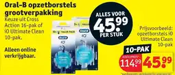 Kruidvat Oral-B opzetborstels grootverpakking aanbieding
