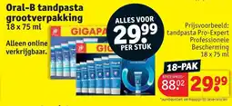 Kruidvat Oral-B tandpasta grootverpakking aanbieding