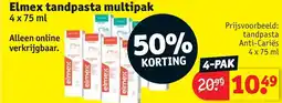 Kruidvat Elmex tandpasta aanbieding
