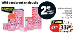 Kruidvat Wild Deodorant en Douche aanbieding