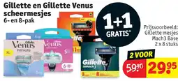 Kruidvat Gillette en Gillette Venus Scheermesjes aanbieding