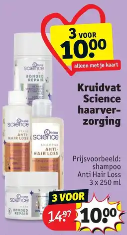 Kruidvat Kruidvat Science Haarverzorging aanbieding