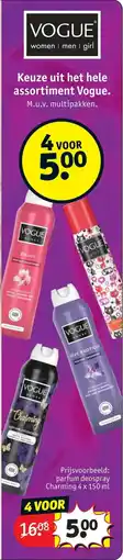 Kruidvat Vogue Parfum Deospray aanbieding