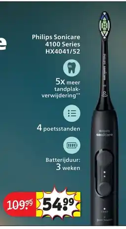 Kruidvat Philips Sonicare 4100 Series HX4041/52 aanbieding