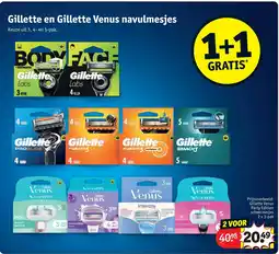 Kruidvat Gillette en Gillette Venus Navulmesjes aanbieding