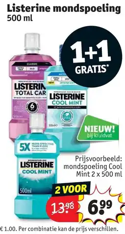 Kruidvat Listerine Mondspoeling aanbieding