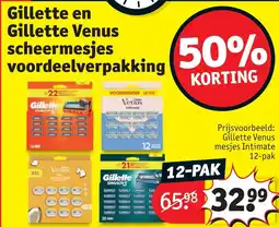 Kruidvat Gillette en Gillette Venus Scheermesjes Voordeelverpakking aanbieding