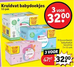 Kruidvat Kruidvat Babydoekjes aanbieding