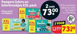 Kruidvat Pampers Luiers en Luierbroekjes XXL Pack aanbieding