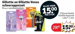 Kruidvat Gillette en Gillette Venus Scheerapparaat aanbieding
