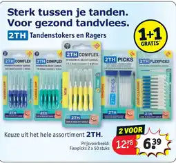 Kruidvat 2TH Tandenstokers en Ragers aanbieding