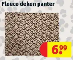 Kruidvat Fleece Deken Panter aanbieding