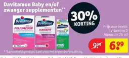 Kruidvat Davitamon Baby en/of Zwanger Supplementen aanbieding