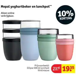 Kruidvat Mepal Yoghurtbeker en Lunchpot aanbieding