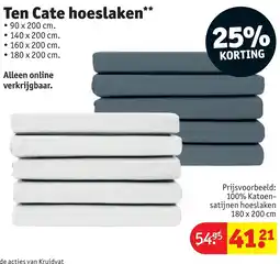 Kruidvat Ten Cate hoeslaken aanbieding
