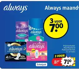 Kruidvat Always aanbieding