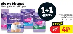 Kruidvat Always Discreet aanbieding