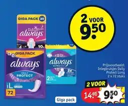 Kruidvat Always aanbieding