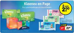 Kruidvat Kleenex en Page aanbieding