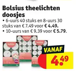 Kruidvat Bolsius Theelichten Doosjes aanbieding