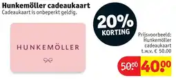 Kruidvat Hunkemöller Cadeaukaart aanbieding