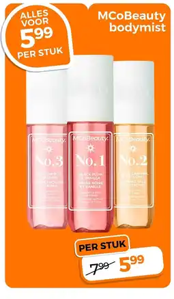 Trekpleister MCoBeauty Bodymist aanbieding